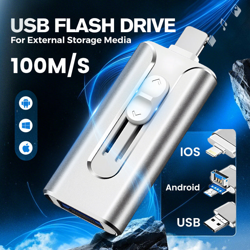 📱⚡ Speicherplatz freigeben & Fotos in Minuten übertragen – 4-in-1-USB-Stick für iPhone, Android & PC 💾
