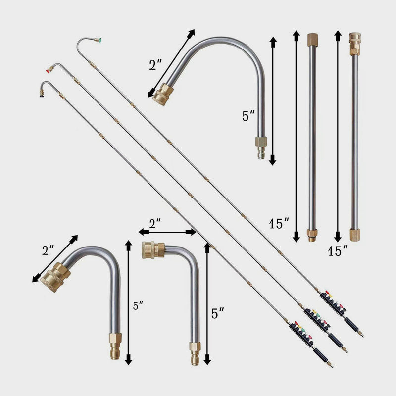 💎 💥 Profi Hochdruckreiniger-Stab-Set (4000 PSI) – Extrem Robust, Verstellbare Düse & Tiefenreinigung
