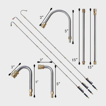💎 💥 Profi Hochdruckreiniger-Stab-Set (4000 PSI) – Extrem Robust, Verstellbare Düse & Tiefenreinigung