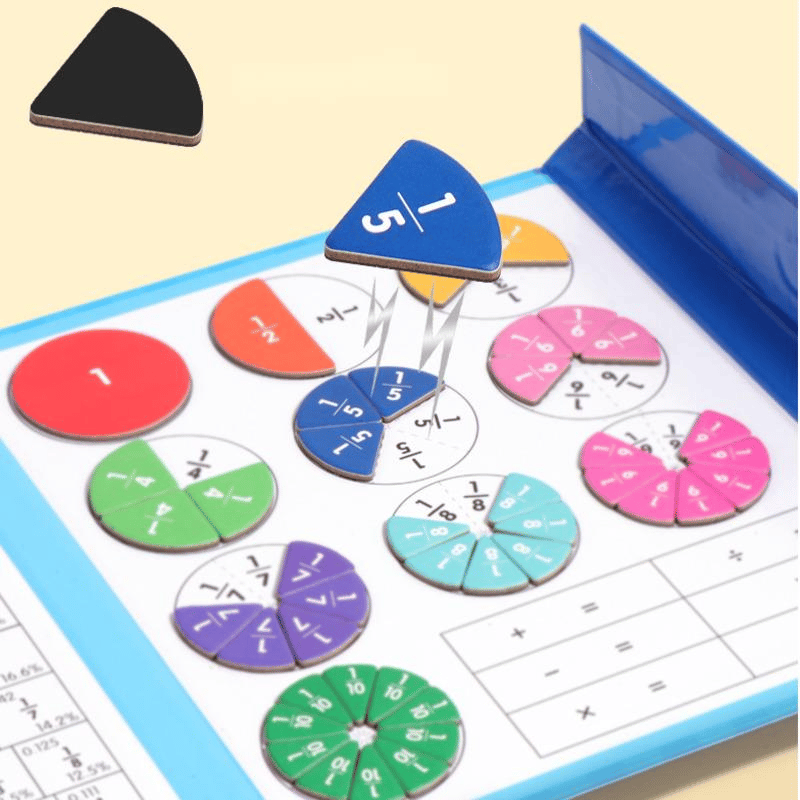 🧩 50% RABATT! 🎨 Magnetisches Bruchpuzzle für Kinder – Fördert Feinmotorik, bunt & sicher – Perfekt für spielerisches Lernen zu Hause ✨