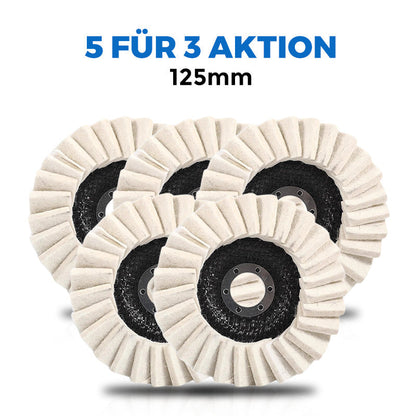 ⚡50 % RABATT !!✨ Wollpolierscheibe für Winkelschleifer – Hochglanz-Spiegelfinish! Langlebig  Vielseitig! 🔧