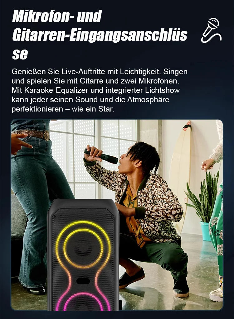 📢📢Subwoofer kabelloser Bluetooth-Lautsprecher