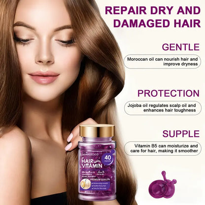 ✨ Haarmaske in Kapseln – 40 Kapsel, sofortiger Glanz & Anti-Frizz! 💎🌿