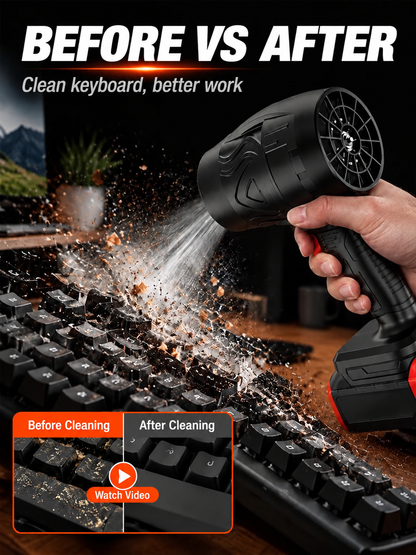 🔥Top-Angebot🔥 Handgeführter Turbo-Hochleistungsbläser ✈️Kostenloser Versand✈️