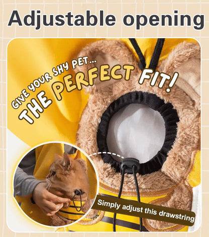 ⏳Nur für kurze Zeit 50 % Rabatt⏰Niedliche Katzentasche in Tau-Kopf-Form - Haustier-Tragetasche🐈👜