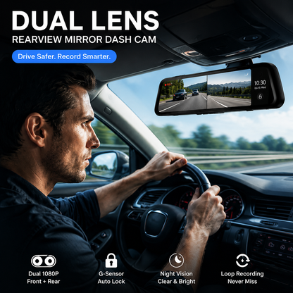 🥳HEISSER SALE 2026🥳💞50.000+ VERKAUFT!👵  Dual-Linsen-Rückspiegel-Dashcam