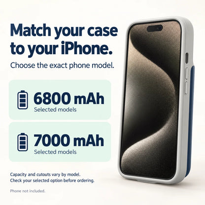 Akkuhülle für iPhone mit LED-Ladestandsanzeige