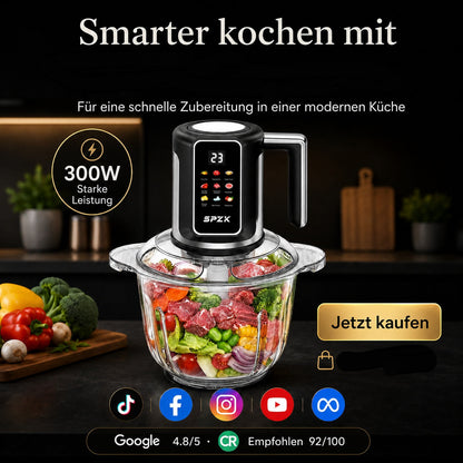 🔪 Kabelloser, USB-betriebener Küchenwolf für Fleisch, Soßen und mehr – schnell, hygienisch und einfach! 🍖🥦