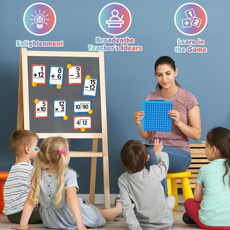 Mathe-Lernkarten + Mathe-Tafel, Mathe-Spielzeug 🎁 Die besten Geburtstagsgeschenke für Babys