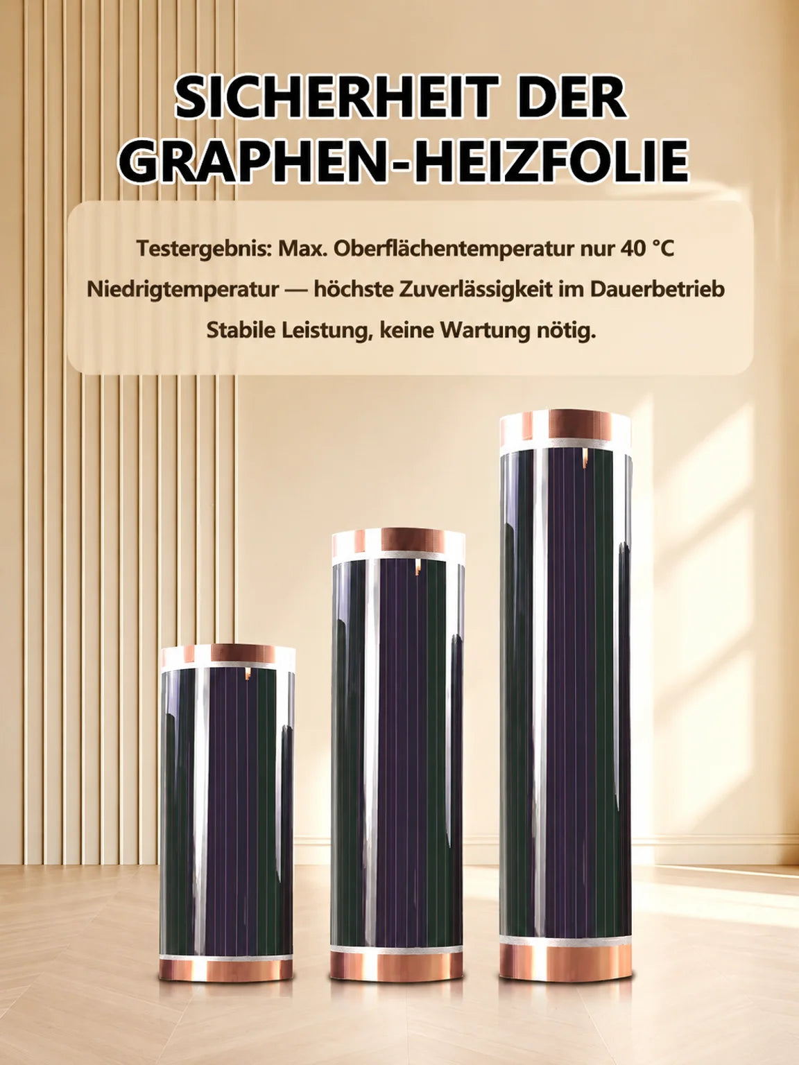 【5 Sekunden Schnellheizung】Deutsche High-Tech Graphen-Wandheizung