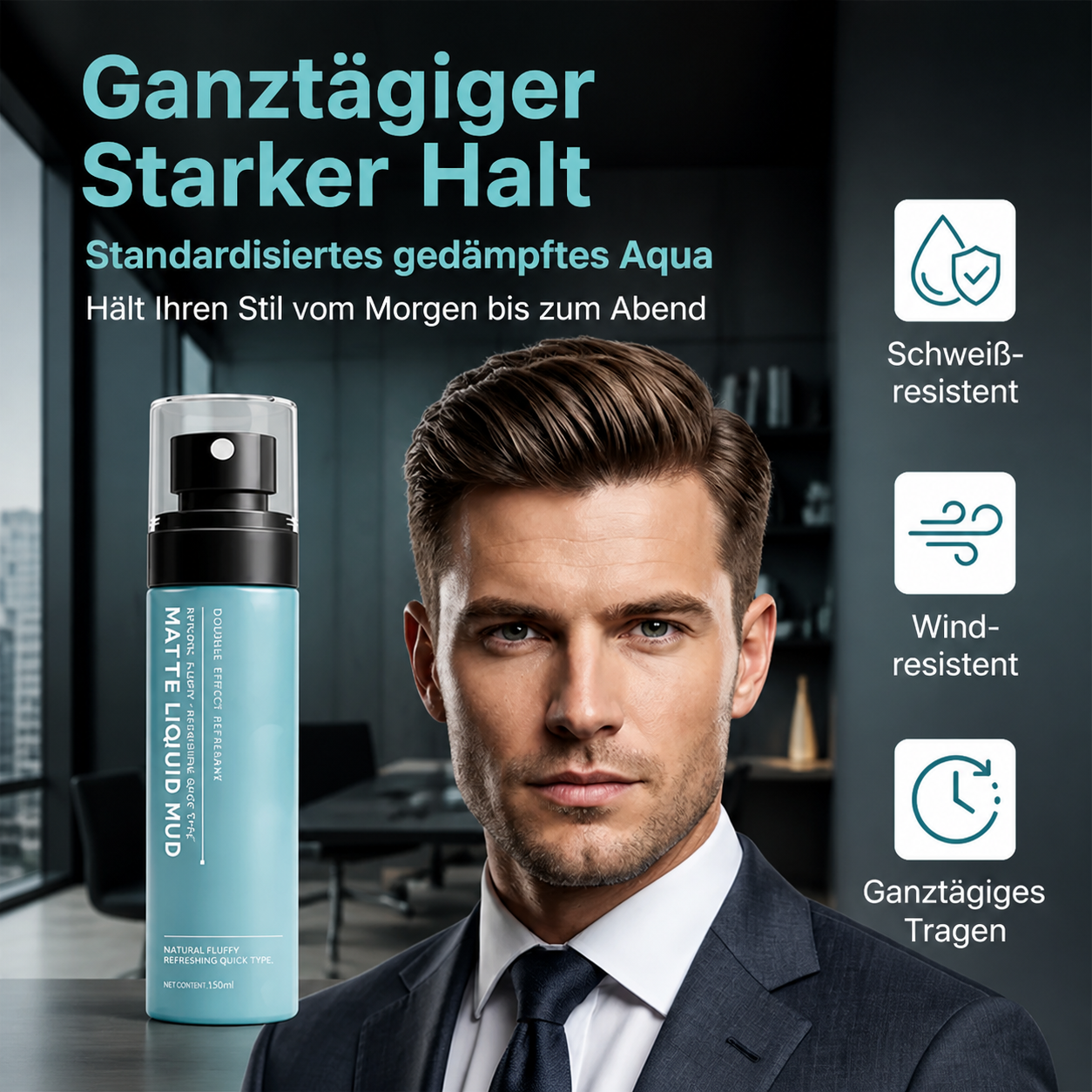 💇‍♀️✨ 50% RABATT! Schnelltrocknendes Matt-Haarspray – Für natürlichen Halt ohne fettigen Glanz ✨