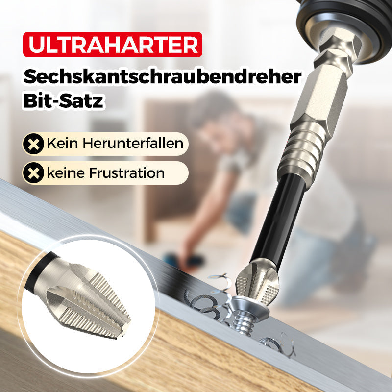 💥Neukunden-Special!K5 stoßfeste rutschfeste Bohrer, Schlagbohrer-Bit-Set, Titanlegierung stoßfest rutschfeste PH-Bits, hochmagnetische Schrauber-Bits