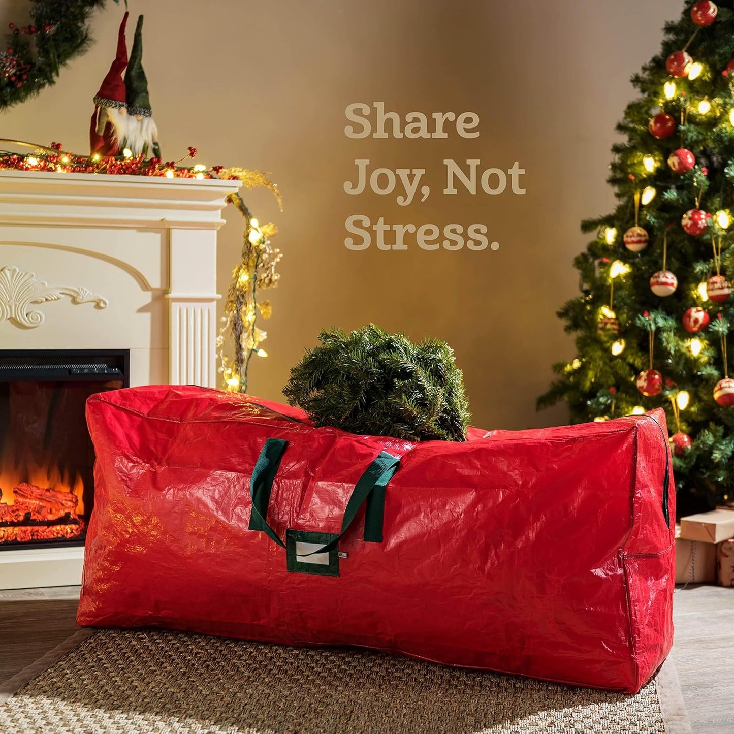 🎅Weihnachtsausverkauf 50 % RABATT🌟Langlebige, wasserdichte Aufbewahrungstasche für Weihnachtsbäume 🎄