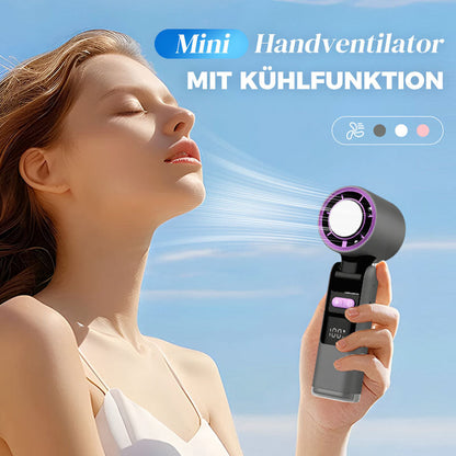 🧊 SOMMERAKTION -50%! 💦 2026 Mini-Röhrenventilator – Leistungsstarke Eiskühlung, 4000-mAh-Akku, 183 mm kompakt · Grau, Rosa & Weiß ❄️🔥