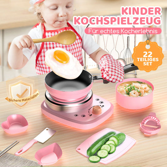 💯Bestes Geschenk für Kinder🎁Mini-Küchen-Kochspielzeug für Kinder – 22-teiliges Set