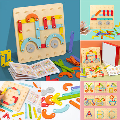 Montessori-Steckbrettpuzzle 🎅Weihnachtsgeschenkidee!🎁Kostenloser Versand