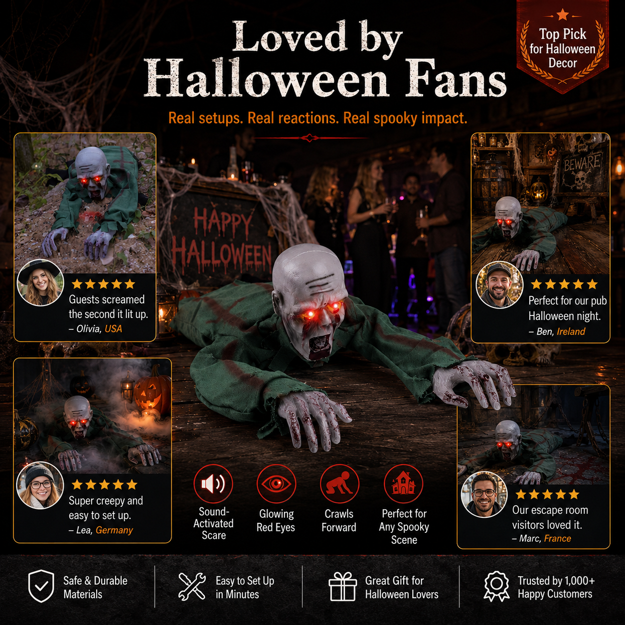 🎉 Halloween-Horror-Modell: Kriechender Geist