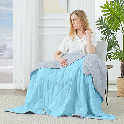 🛏️ NUR FÜR BEGRENZTE ZEIT: 50 % RABATT! 💥 Atmungsaktive, bedruckte, waschbare Sommer-Kühlbettdecke – beidseitig verwendbar, aus Q-Max-Gewebe, hypoallergen ✨