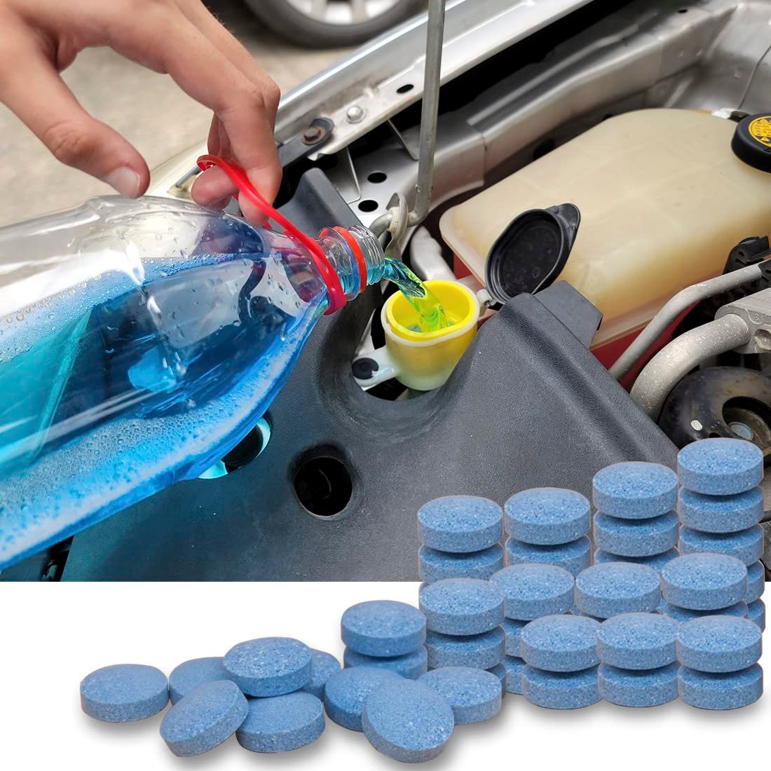 🥳HEISSER VERKAUF 2026🥳💞ÜBER 50.000 VERKAUFT!⏳ Konzentrierte Scheibenwaschtabs – Kompakter Scheibenreiniger, dem nur Wasser hinzugefügt werden muss