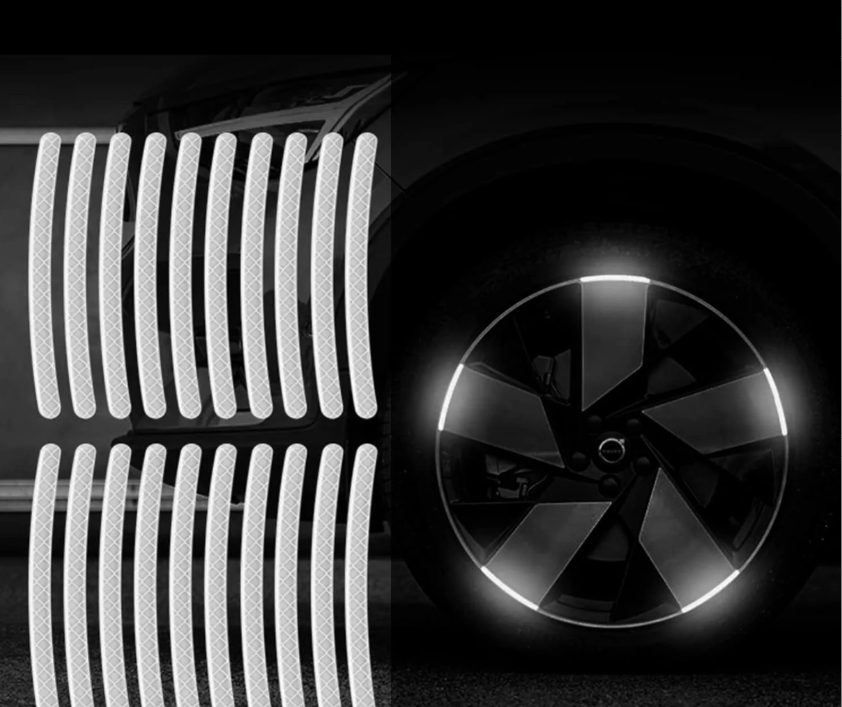 Reflektierende Auto-Felgenaufkleber（Kaufen Sie 2 genug für das Vorderrad Kaufen Sie 4 für das ganze Auto）