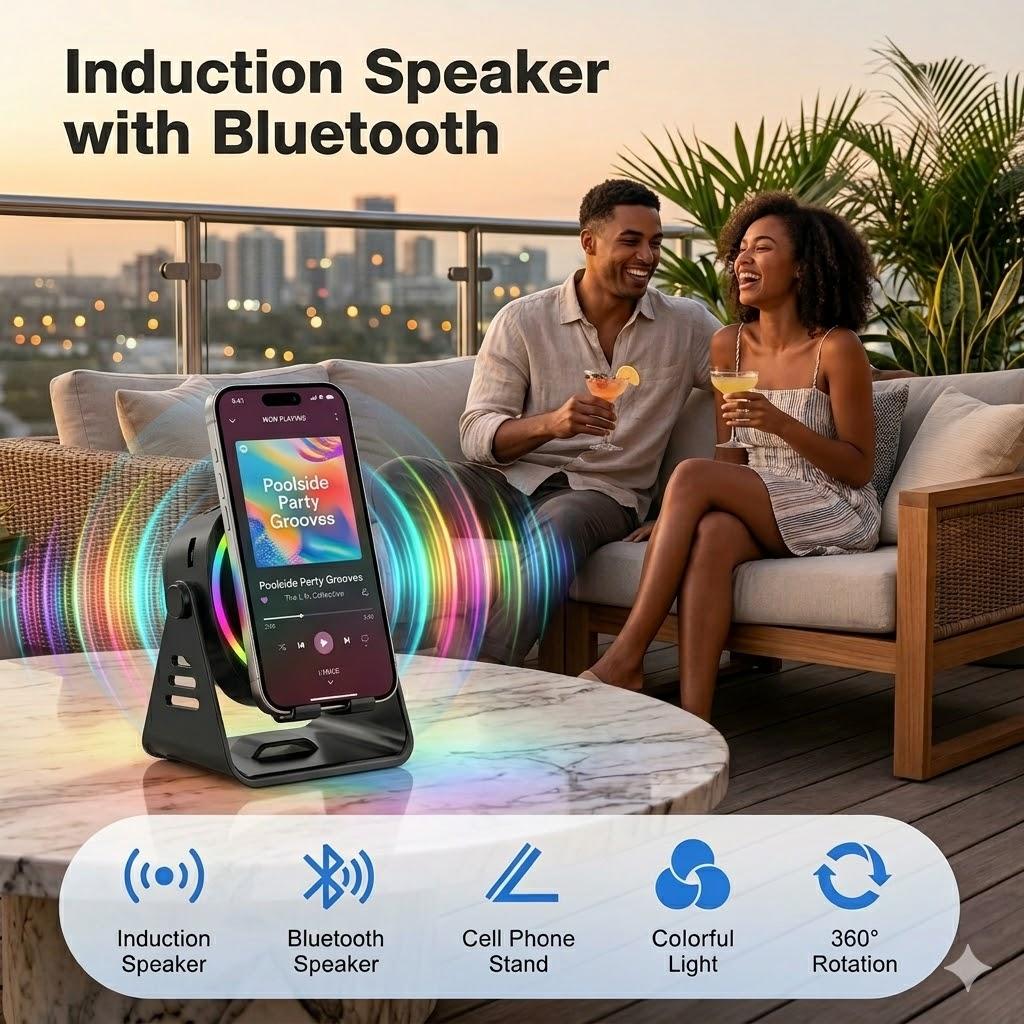 🥳2026 HEISSER VERKAUF🥳💞Über 50.000 verkauft!💥Surround-Sound-Effekt🎶 Induktive HiFi-Handyhalterung