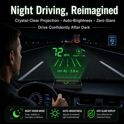 🚗🛰️ Head-Up-Display (HUD) mit digitalem Tachometer und Navigationssystem – behalten Sie die Straße im Blick und vermeiden Sie Bußgelder. 50 % Rabatt!