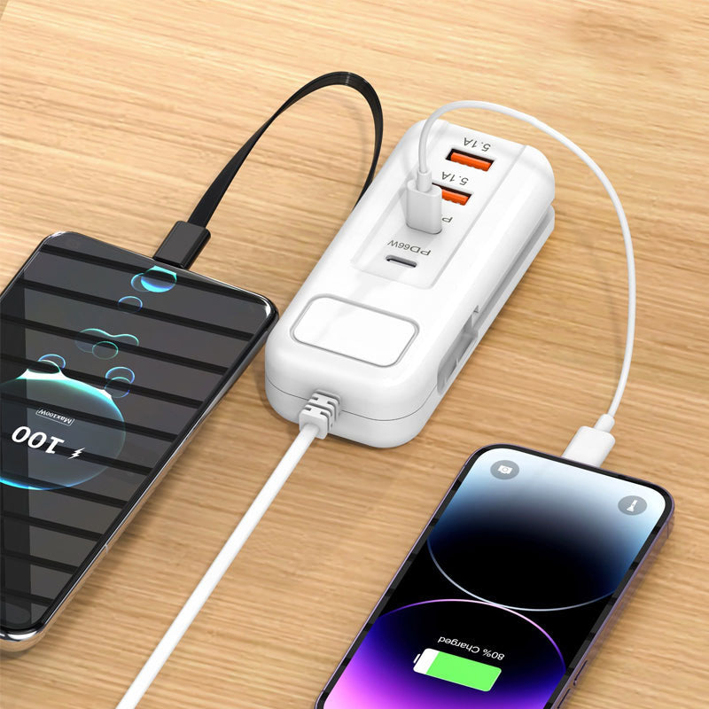 🥳HEISSER SALE 2026🥳💞50.000+ VERKAUFT!👵❤️ 50 % RABATT! Multifunktionale Schnellladebuchse – 2PD + 2USB