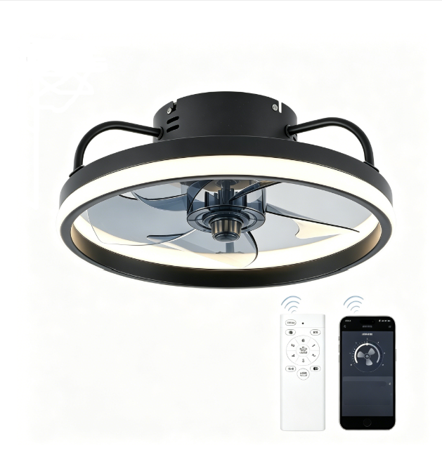 💨💡Moderner leiser Deckenventilator mit LED-Beleuchtung – 3 Geschwindigkeiten, Fernbedienung & energieeffizient – Perfekt für Schlaf- & Wohnzimmer ✨