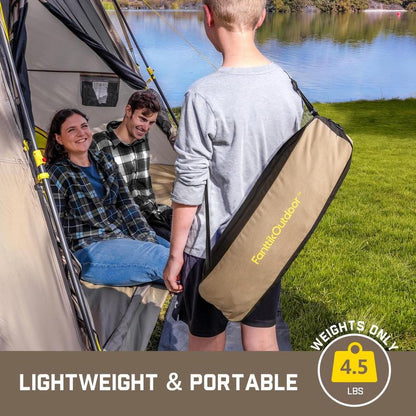 🪑 Campingstuhl, tragbar und leicht, komfortabler, faltbarer Schaukelstuhl mit Tragetasche für Camping, Wandern, Terrasse, Angeln, bis 113 kg belastbar, Campingliege, zusammenklappbarer Stuhl