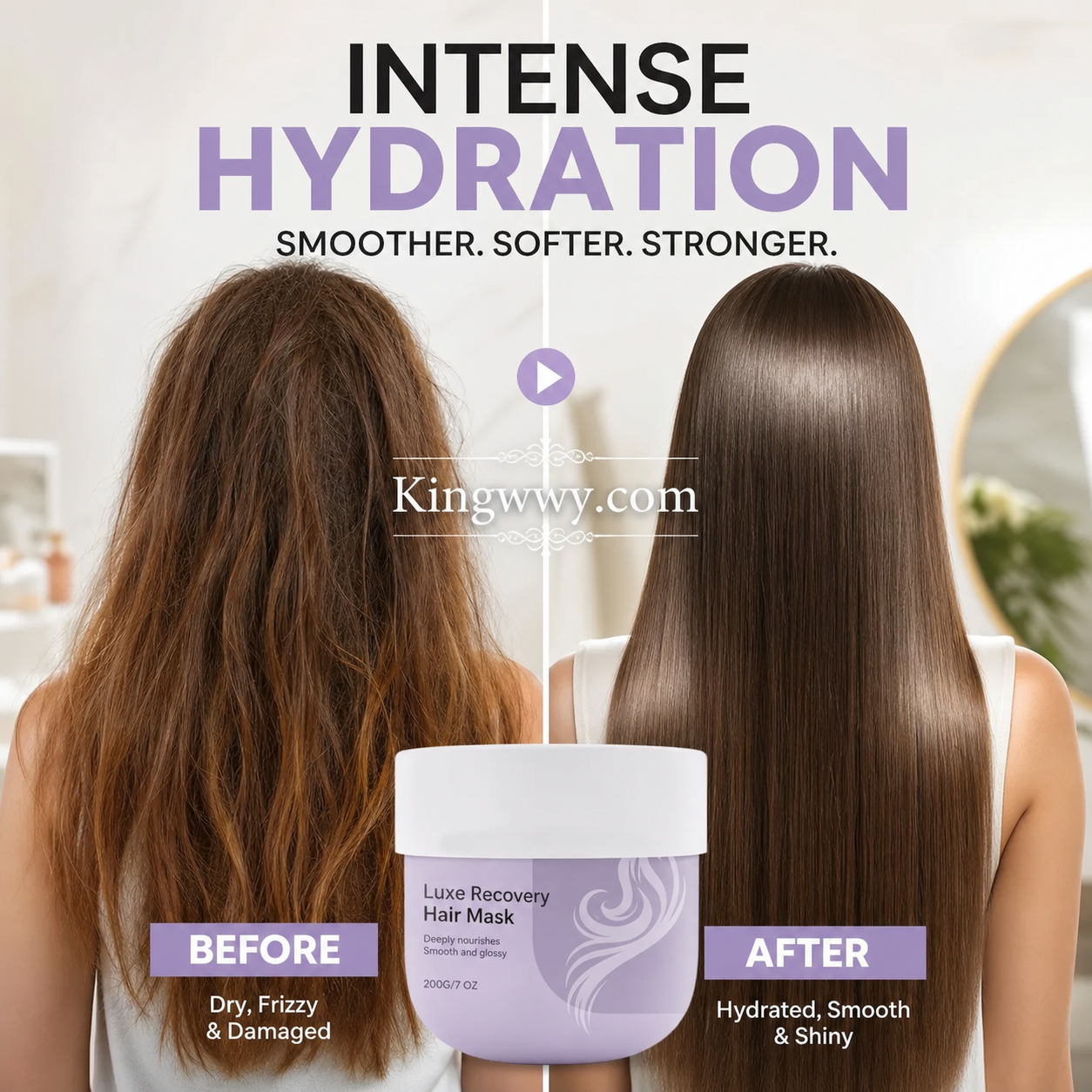 💦 Feuchtigkeitsspendende, revitalisierende Haarmaske – Spendet Feuchtigkeit, repariert, verleiht Glanz!✨💇‍♀️