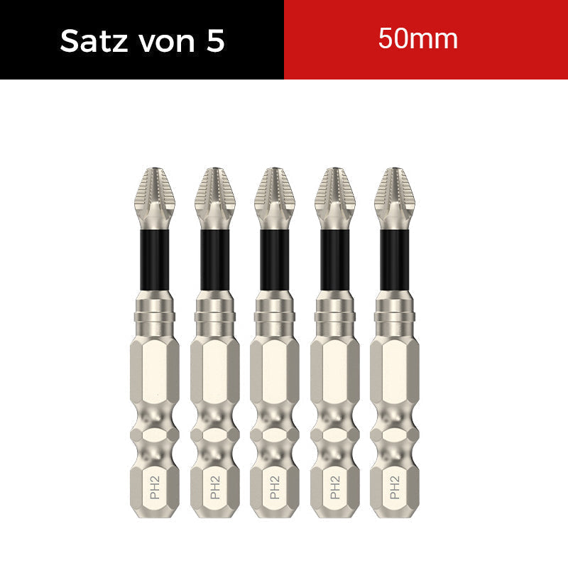 💥Neukunden-Special!K5 stoßfeste rutschfeste Bohrer, Schlagbohrer-Bit-Set, Titanlegierung stoßfest rutschfeste PH-Bits, hochmagnetische Schrauber-Bits