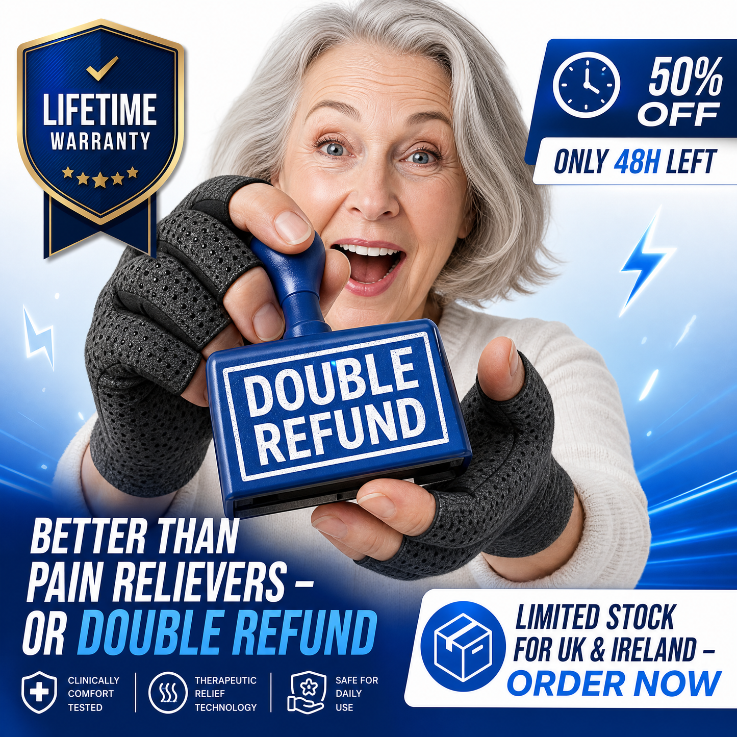 🧤 JETZT 50 % RABATT! 👐 Arthritis-Kompressionshandschuhe mit rutschfesten Noppen – Lindert Handschmerzen, reduziert Schwellungen und verbessert die Durchblutung – atmungsaktives Material, Silikon-Grip und perfekt für den Alltag oder zum Tippen 💻