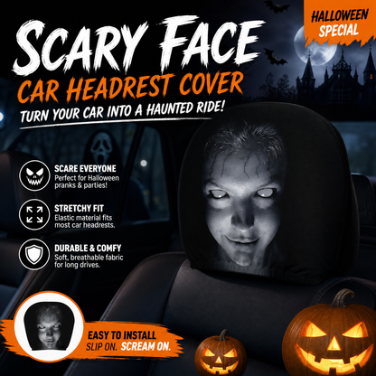 🎃💀Halloween-Vorverkaufs-Sonderedition: Lustige und originelle Auto-Kopfstützenbezüge, die Ihre Freunde erschrecken werden!