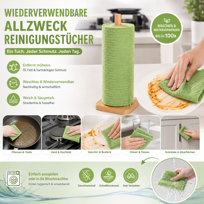 🎉 Aktion 2026 – Über 55.000 Stück verkauft! 🧽 Reißfeste Reinigungstücher – fusselfrei, keine Wasserflecken, super saugfähig, wiederverwendbar, ein Tuch hält eine Woche ✨
