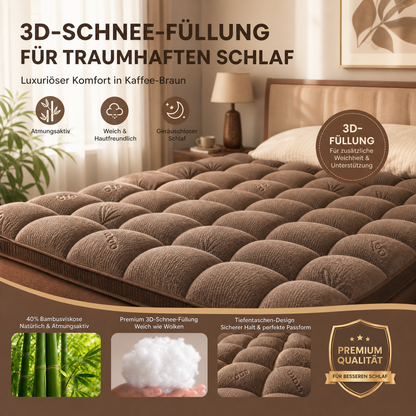 🥳HEISSER SALE 2026🥳💞50.000+ VERKAUFT!👵❤️ Matratzenauflage aus Bambusfaser-Viskose mit tiefen Taschen, gesteppter Matratzentopper, weich & druckentlastend