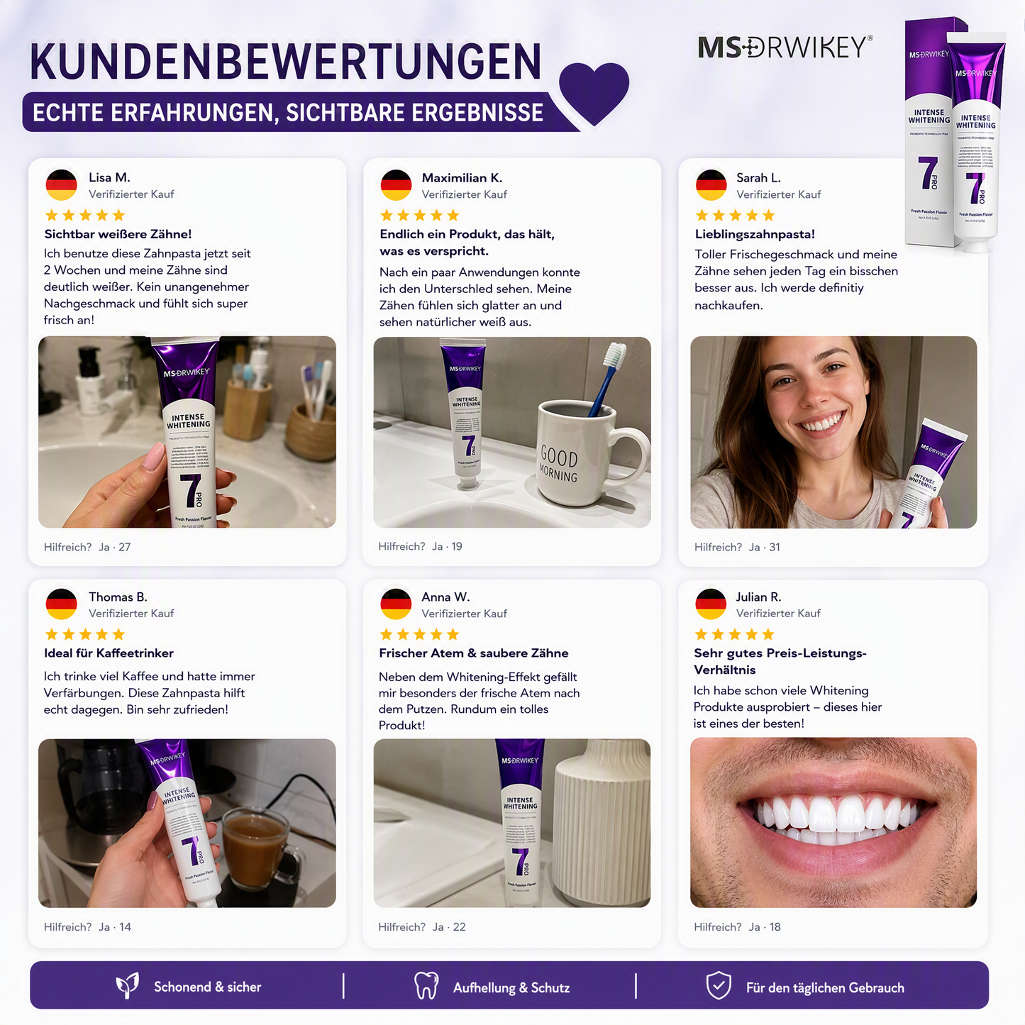 🥳HEISSER SALE 2026🥳💞50.000+ VERKAUFT!👵❤️ Aufhellende Zahnpasta – sanfte Pflege gegen Zahnverfärbungen und Zahnstein, für natürlich frischen Atem 🦷✨