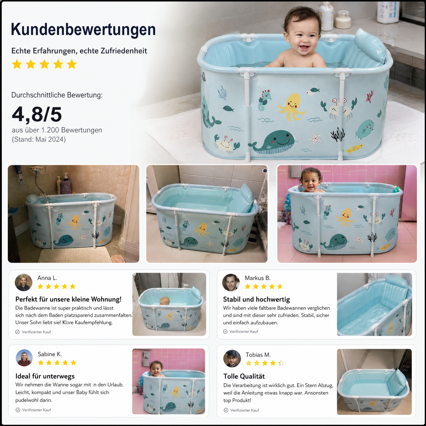 🥳HEISSER SALE 2026🥳💞50.000+ VERKAUFT!👵❤️  Faltbare Badewanne, perfekt zum Baden und Spielen im Wasser, die erste Wahl für Kinder, die Wasseraktivitäten genießen möchten.