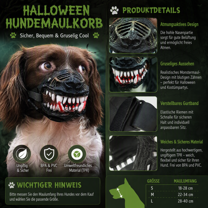 🎃🐶Halloween-Kostüm mit Hundemotiv, lustiges Design, atmungsaktive Passform – perfekt, um in der Halloween-Saison alle Blicke auf sich zu ziehen