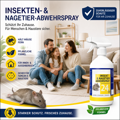 🐭🚫 Universal-Nagetierabwehrspray – Pflanzlich, geruchsneutral & langanhaltend – Vertreibt Mäuse, Ratten & Co. – Perfekt für Keller, Garage, Garten & Auto ✨