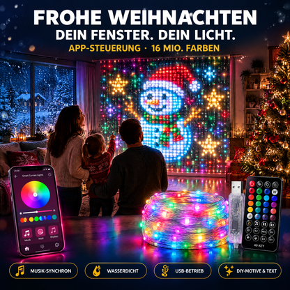 💡 50% RABATT NU! Vattentäta LED-gardinljusslingor – appstyrning, musiksynk & anpassad ljuskonst – perfekt för fest, trädgård och alla rum ✨
