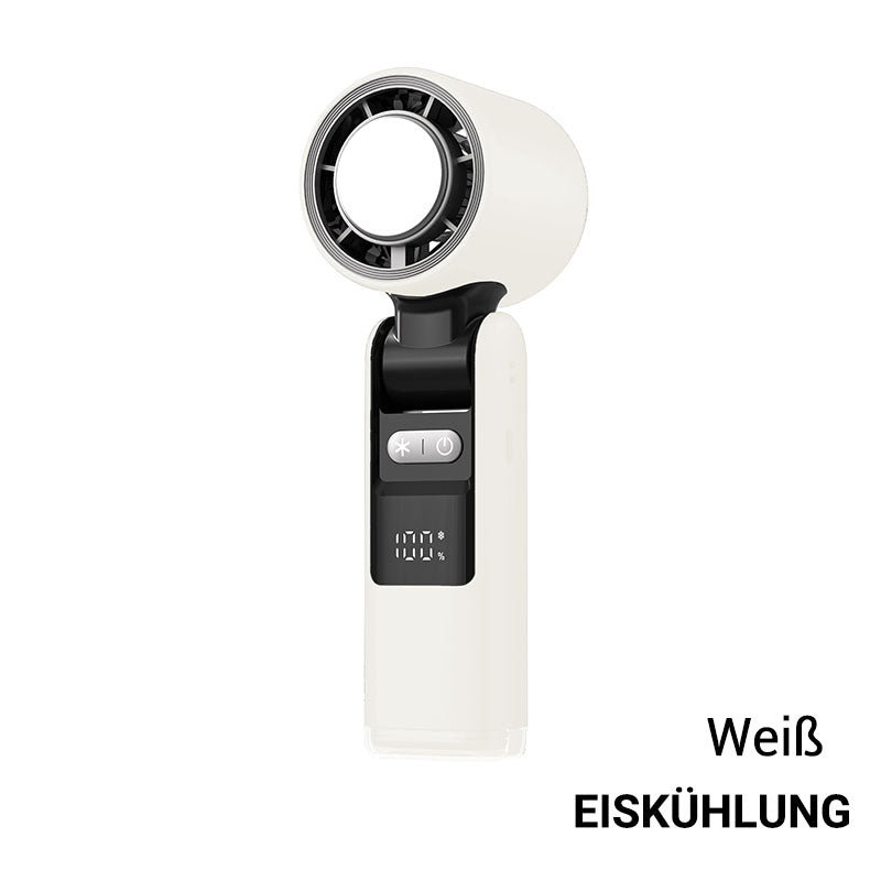 🧊 SOMMERAKTION -50%! 💦 2026 Mini-Röhrenventilator – Leistungsstarke Eiskühlung, 4000-mAh-Akku, 183 mm kompakt · Grau, Rosa & Weiß ❄️🔥