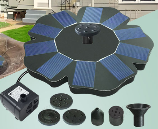 Bausatz für eine solarbetriebene Vogelfontäne
