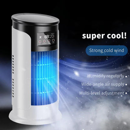 ❄️Neuer Verdunstungs-Klimagerät 2026 – Kompakter USB-Tischventilator, 300-ml-Wassertank, einstellbare Geschwindigkeitsstufen, Timer, leiser Betrieb, tragbares Design für den Nachttisch | Kleiner Raumventilator für Zuhause, Reisen und Outdoor-Aktivitäten