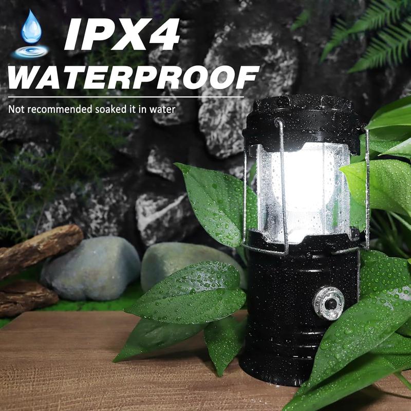 ⛺️Solar-Campinglaterne – wiederaufladbare LED-Leuchte mit Magnetfuß und ausklappbarem Aufhängehaken; zusammenklappbare, batteriebetriebene Lampe – ideal bei Stromausfällen, zum Wandern und für Notfälle
