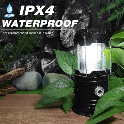 ⛺️Solar-Campinglaterne – wiederaufladbare LED-Leuchte mit Magnetfuß und ausklappbarem Aufhängehaken; zusammenklappbare, batteriebetriebene Lampe – ideal bei Stromausfällen, zum Wandern und für Notfälle