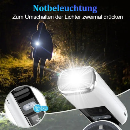 🧊 SOMMERAKTION -50%! 💦 2026 Mini-Röhrenventilator – Leistungsstarke Eiskühlung, 4000-mAh-Akku, 183 mm kompakt · Grau, Rosa & Weiß ❄️🔥