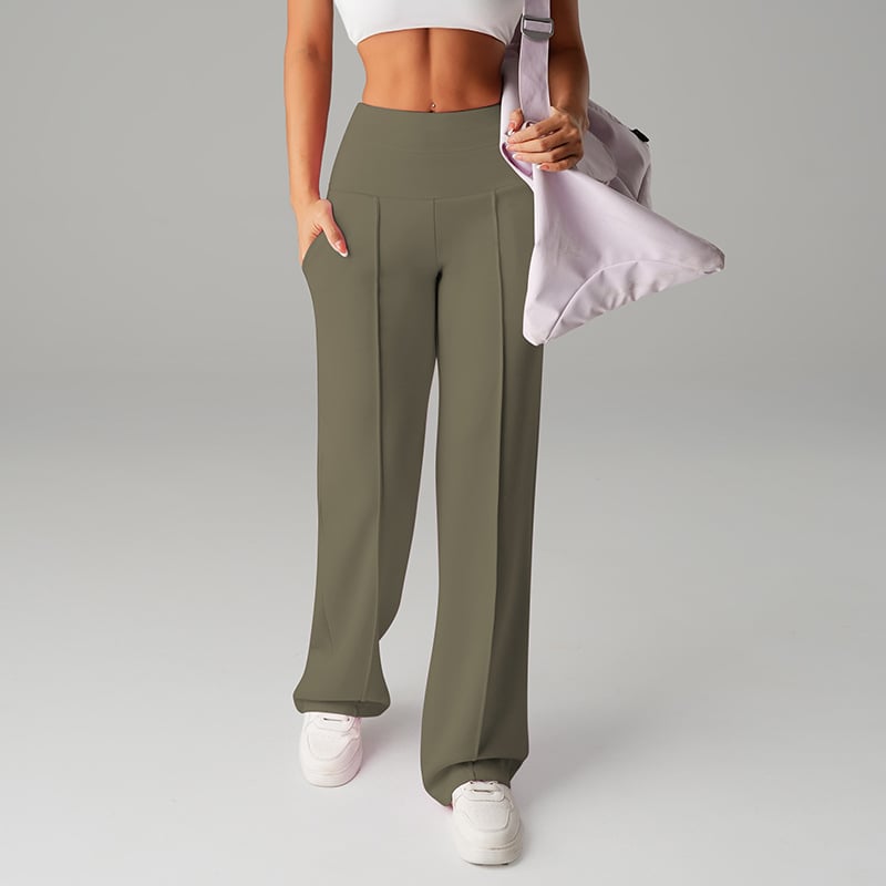⌛ Nur noch 3 Tage – 50% auf alles! ⏰ 50.000+ VERKAUFT!💕 Damen-Unifarbene Weite Straight-Leg-Hose