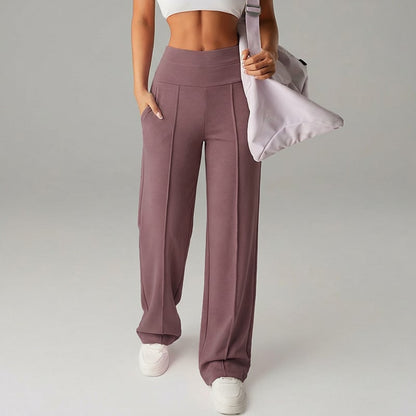 ⌛ Nur noch 3 Tage – 50% auf alles! ⏰ 50.000+ VERKAUFT!💕 Damen-Unifarbene Weite Straight-Leg-Hose