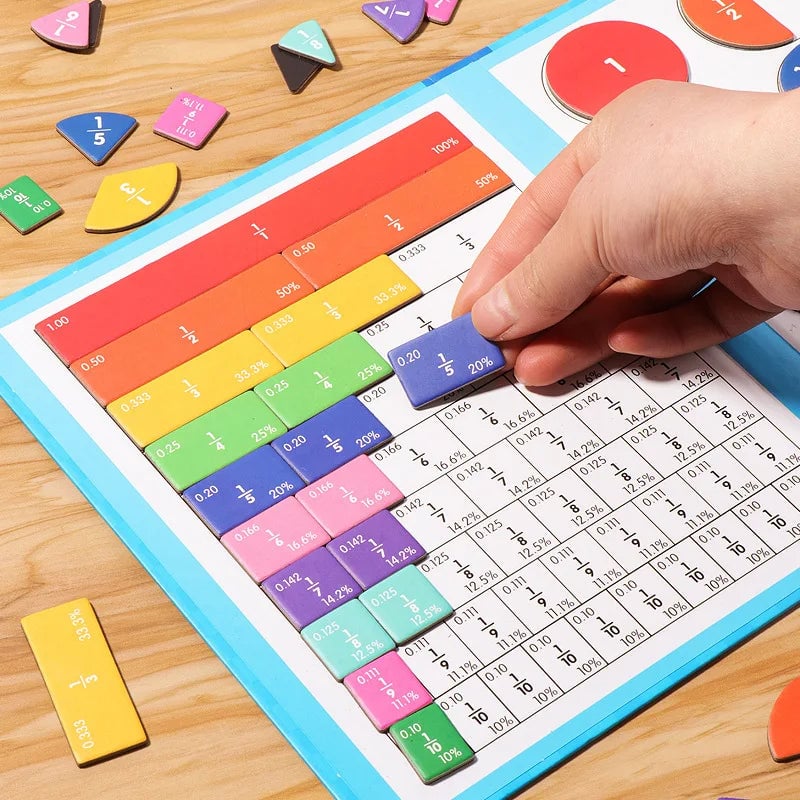 🧩 50% RABATT! 🎨 Magnetisches Bruchpuzzle für Kinder – Fördert Feinmotorik, bunt & sicher – Perfekt für spielerisches Lernen zu Hause ✨