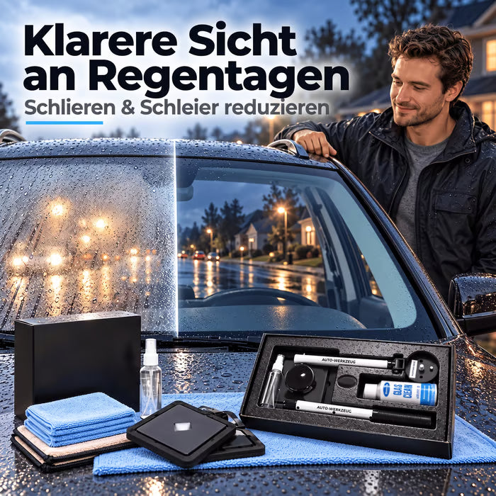 Doppelter magnetischer Scheibenreiniger für das Auto | Streifenfreies Reinigungsset für Autoglas